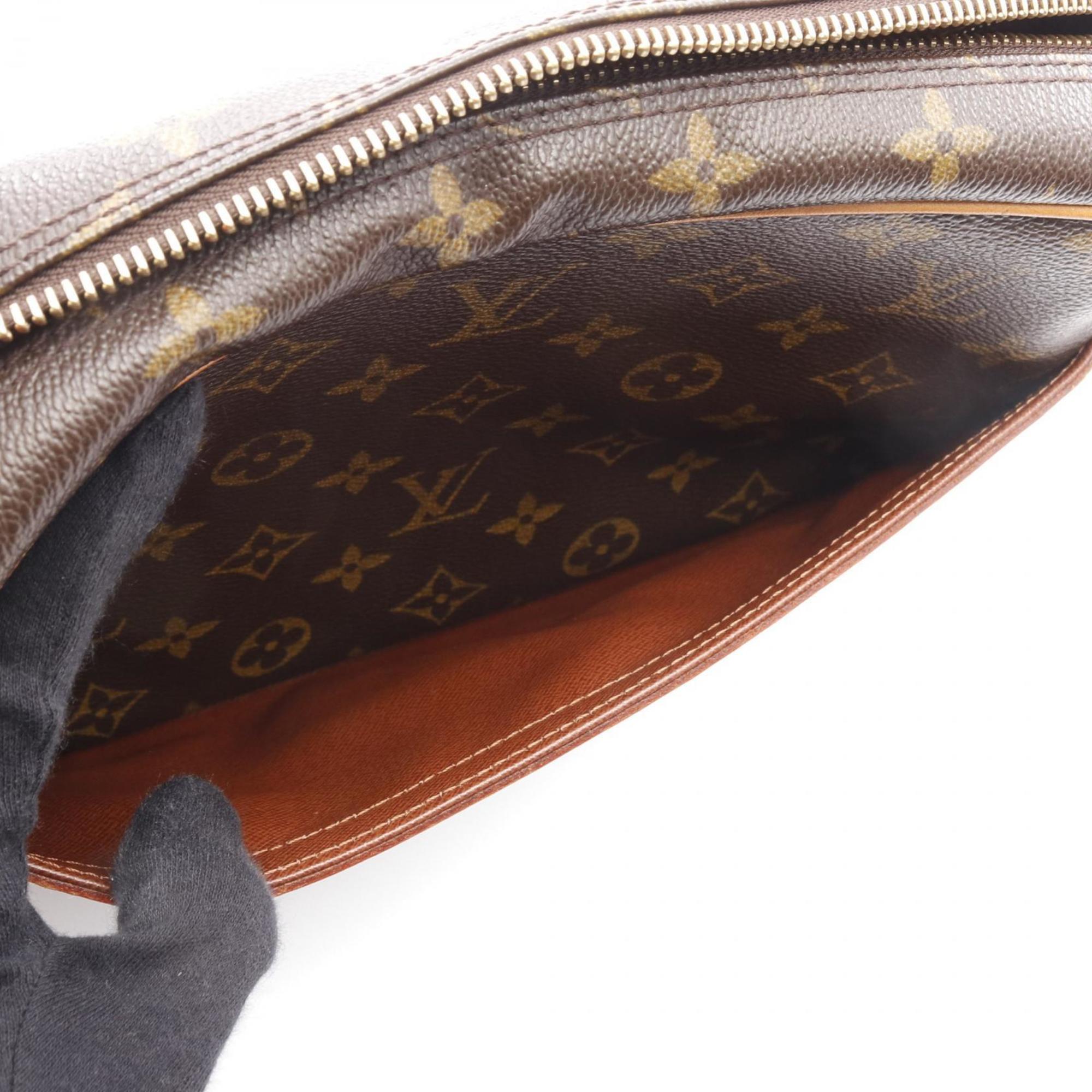 Louis Vuitton Brown Coated Canvas Shoulder Bag