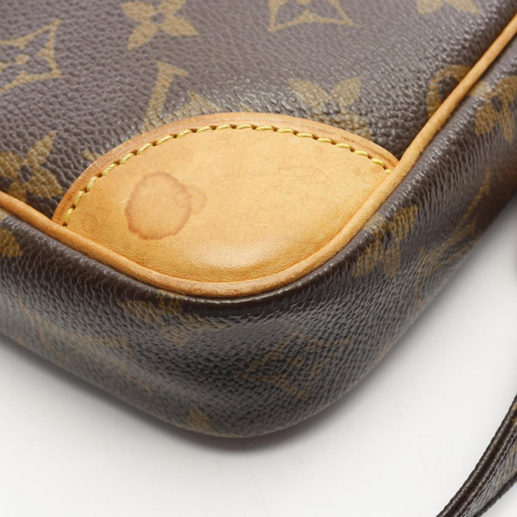 Louis Vuitton Brown Pvc Monogram Coated Canvas Leather Shoulder Bag