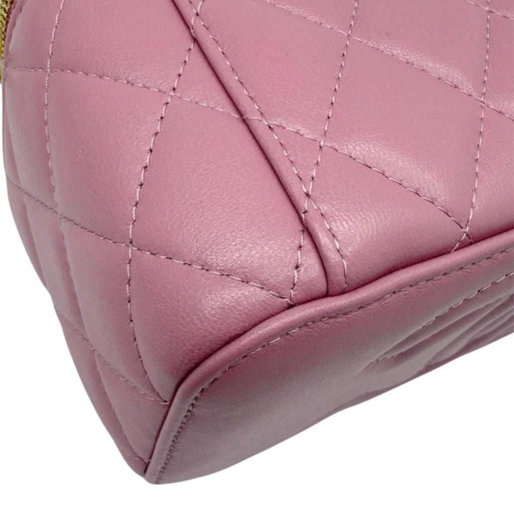 Chanel Pink Leather Handbag Shoulder Bag
