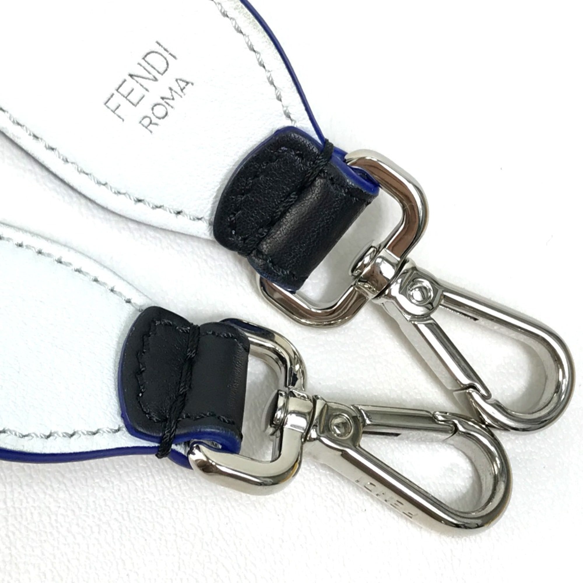 Fendi Black Leather Chain/Shoulder Wallet