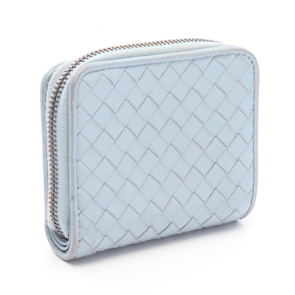 Bottega Veneta Blue Leather Wallet (Bi-Fold)
