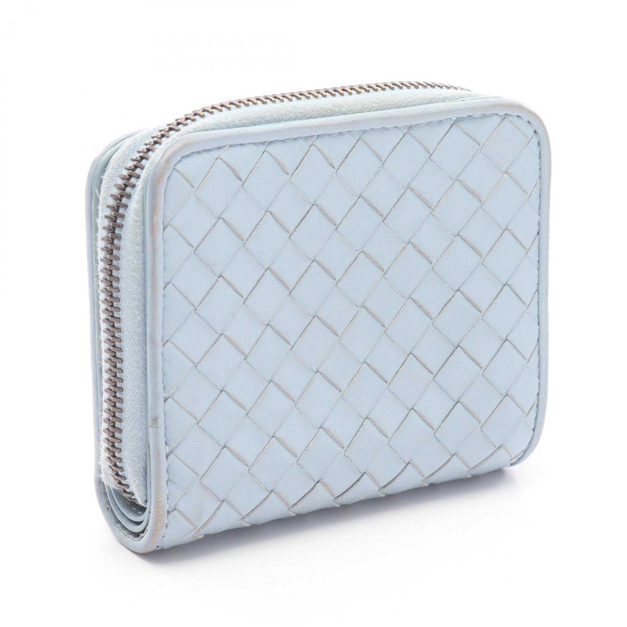 Bottega Veneta Blue Leather Wallet (Bi-Fold)