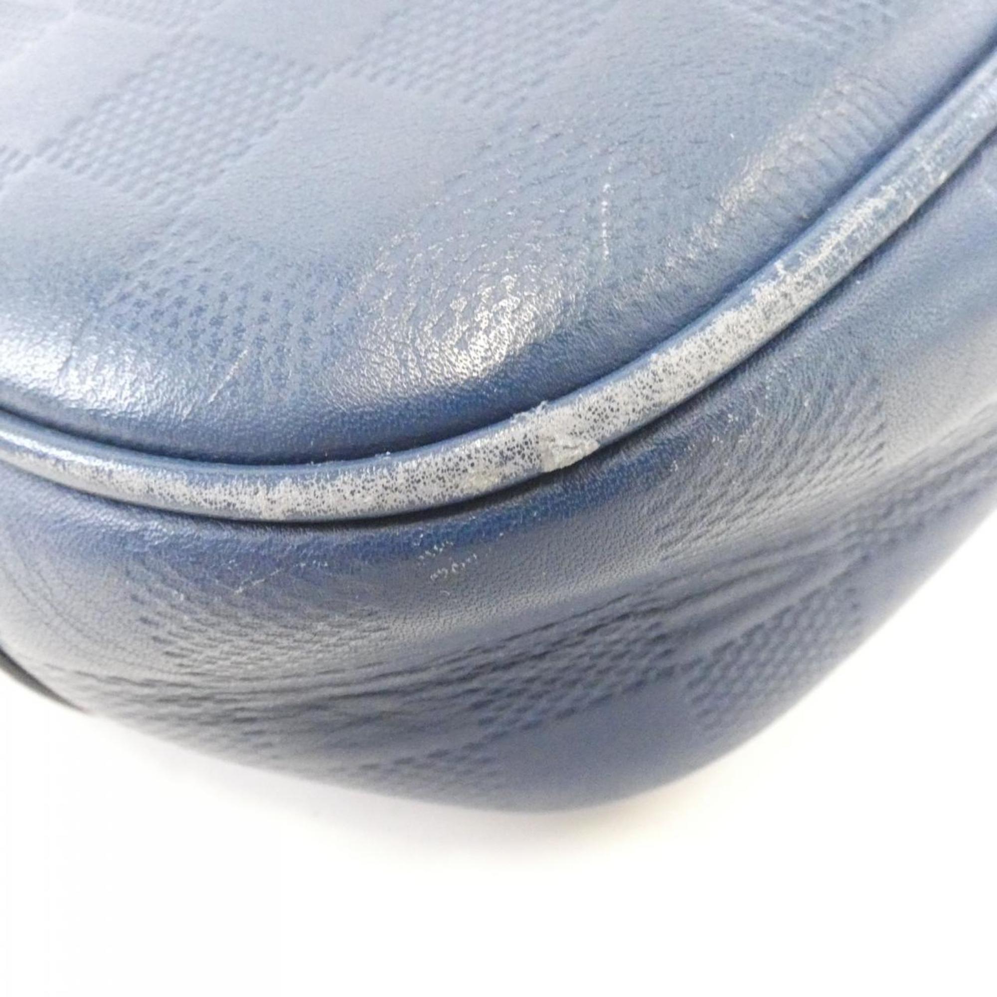 Louis Vuitton Matte Silver Leather Shoulder Bag