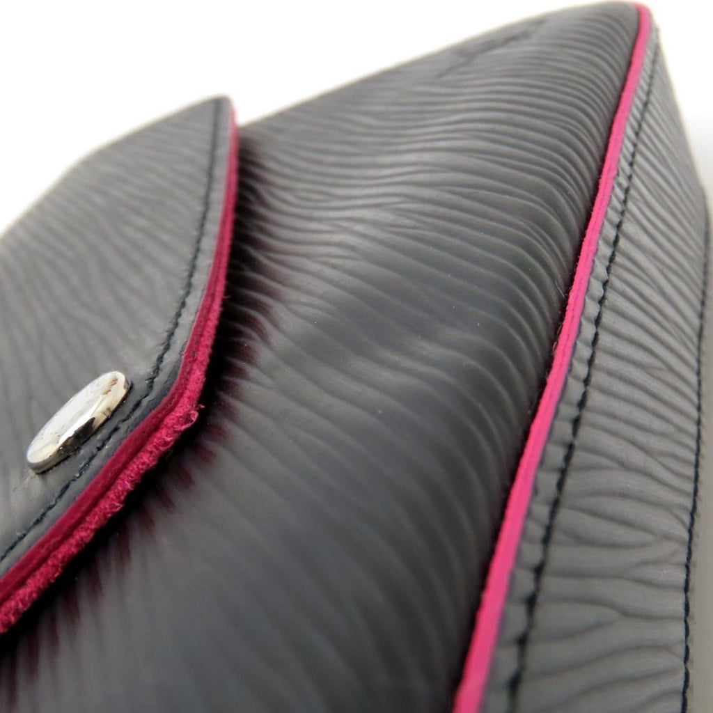 Louis Vuitton Hot Pink Noir Leather Pochette