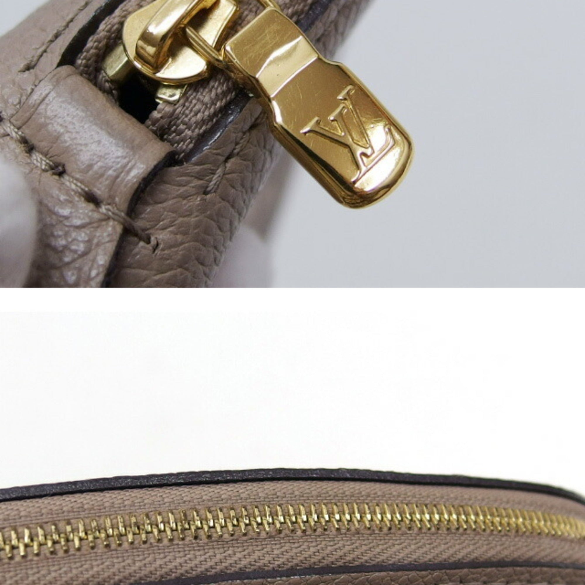 Louis Vuitton Monogram Empreinte Beige Grayish Tourterelle Monogram Empreinte Pochette