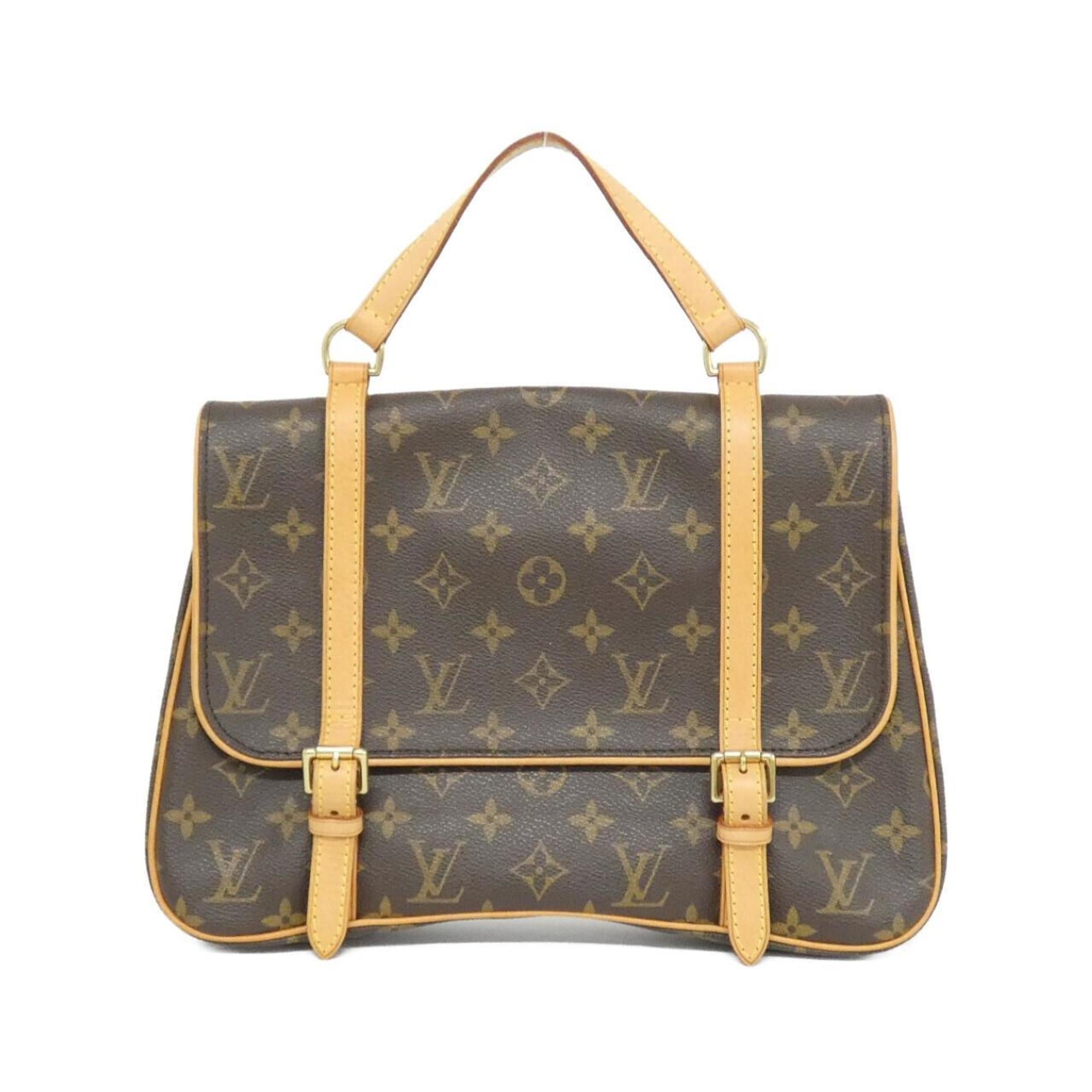 Louis Vuitton Marron Coated Canvas Backpack