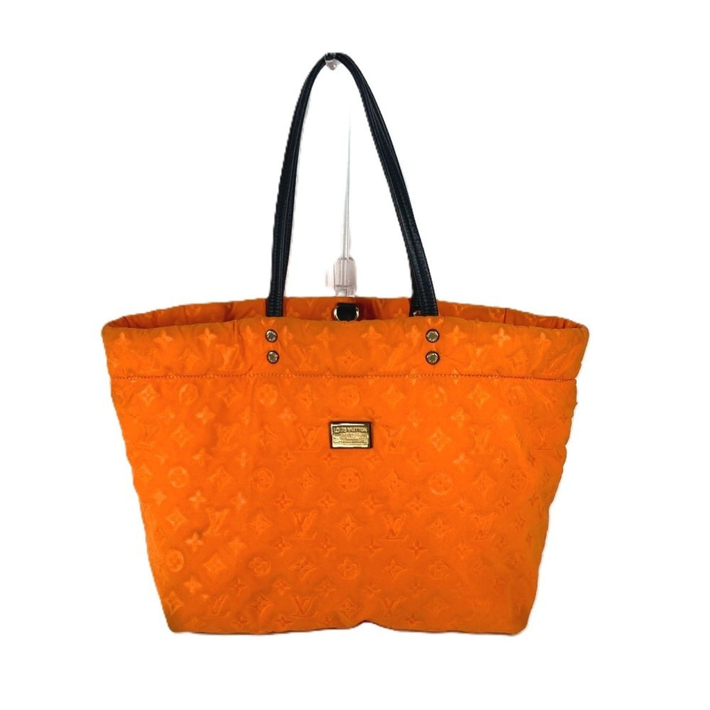 Louis Vuitton Orange Microfiber Shoulder Bag Tote Bag