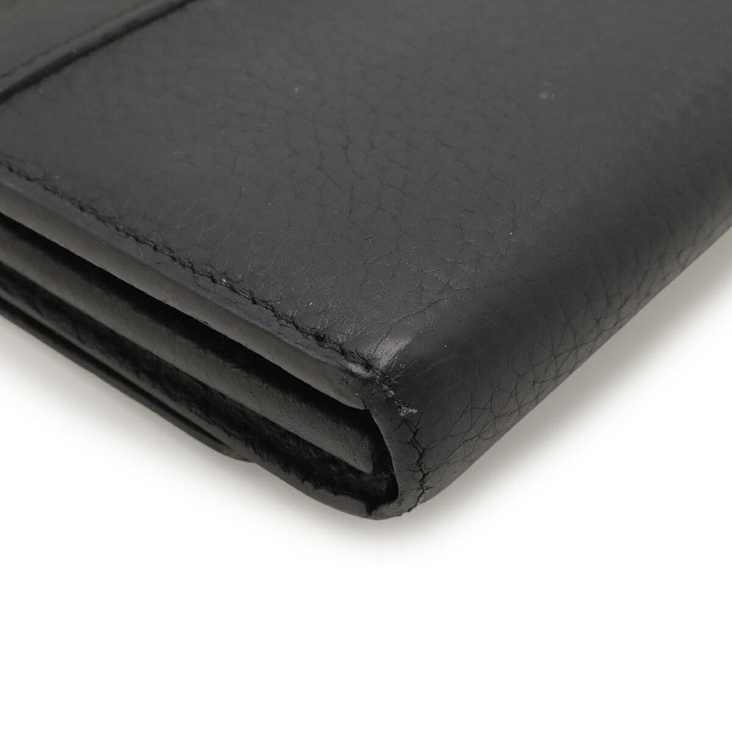 Louis Vuitton Black Noir Leather Long Wallet