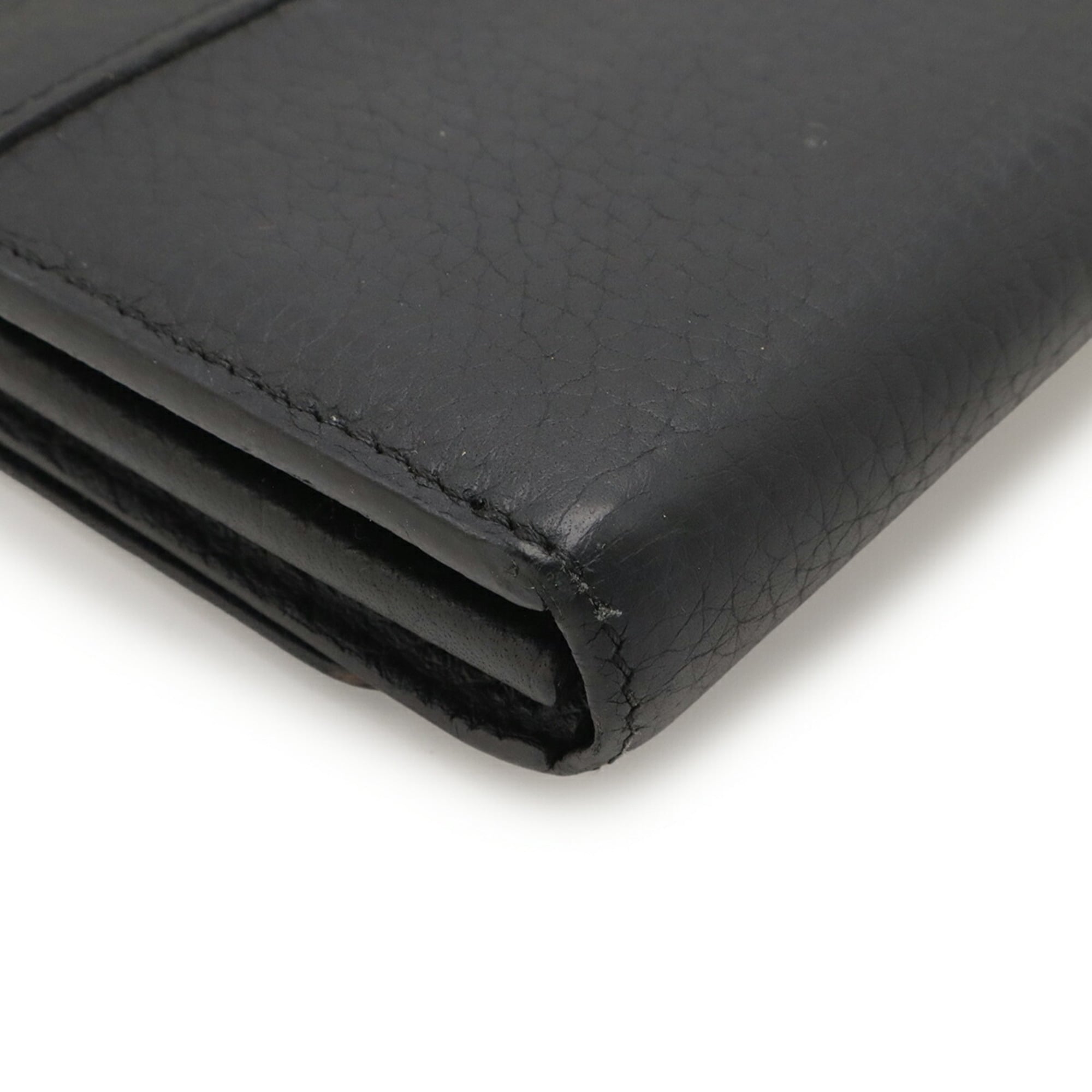 Louis Vuitton Black Noir Leather Long Wallet