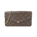 Louis Vuitton Marron Coated Canvas Pochette Shoulder Bag