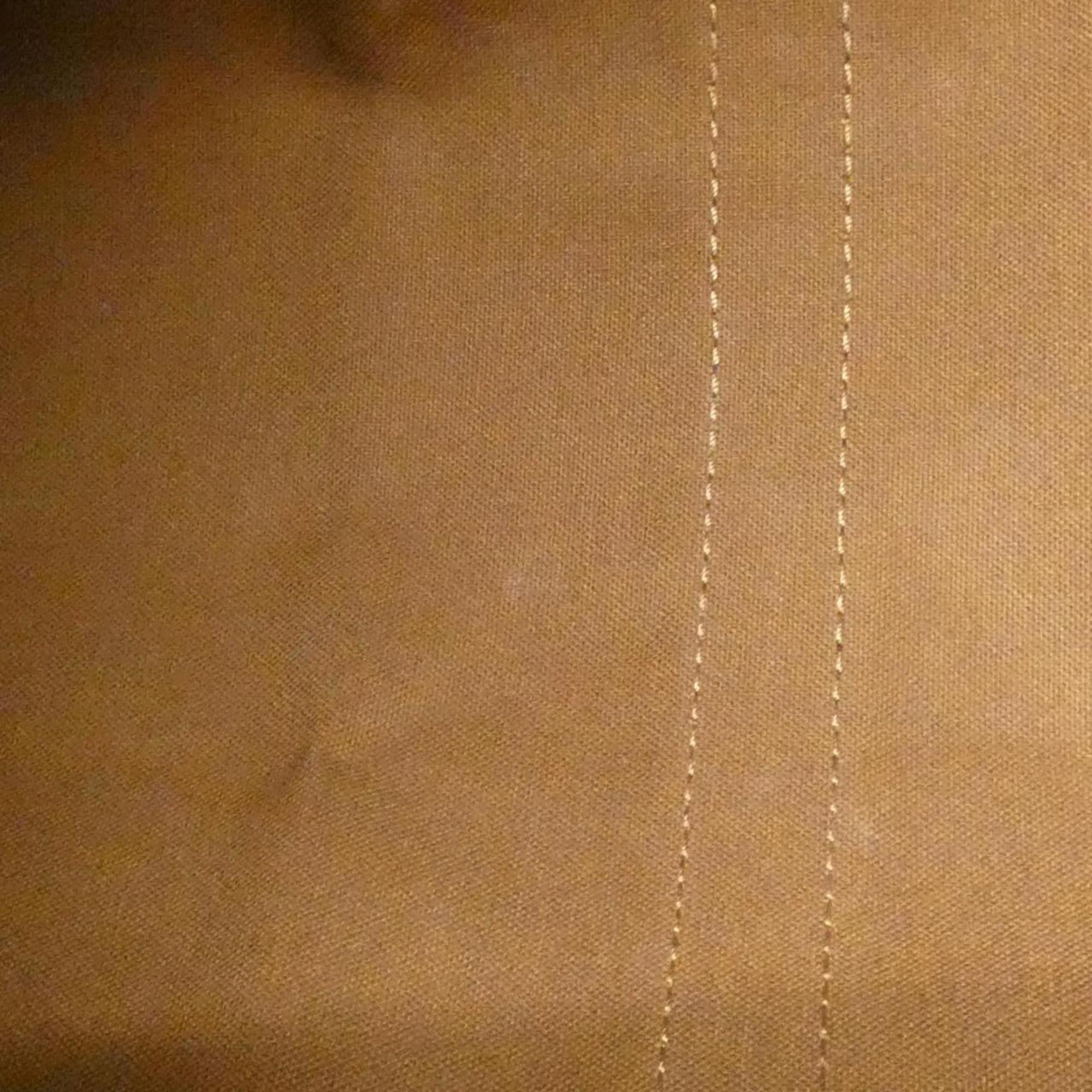 Louis Vuitton Marron Coated Canvas Boston Bag
