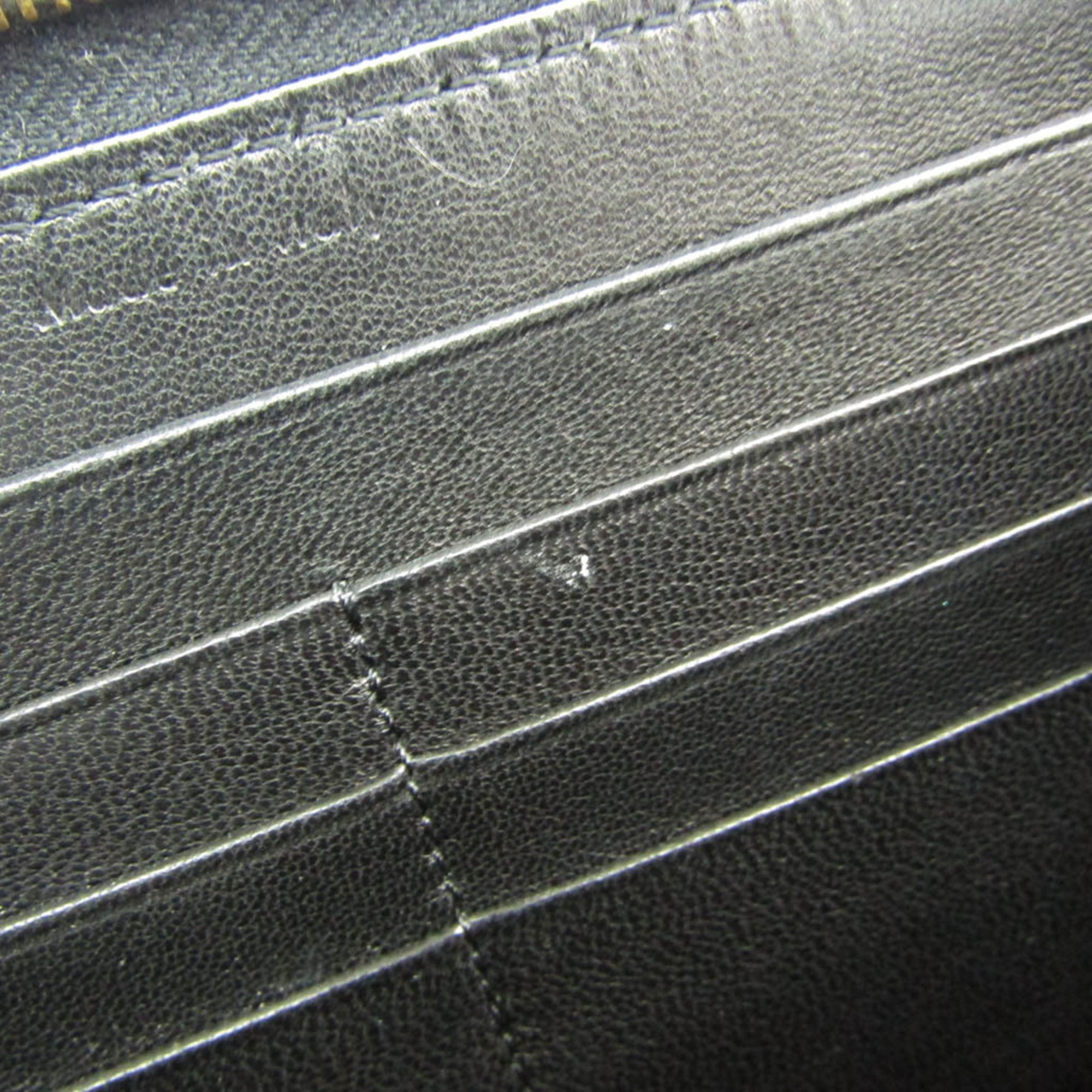 Celine Navy Leather Long Wallet (Bi-Fold)