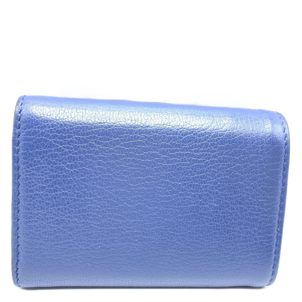 Chanel Navy Leather Wallet (Tri-Fold)