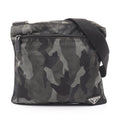 Prada Green Multi-Color Nylon Shoulder Bag