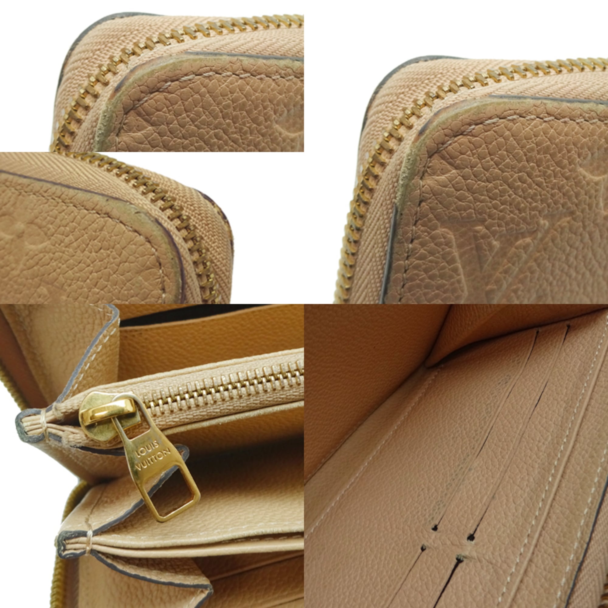 Louis Vuitton Beige Monogram Empreinte Long Wallet