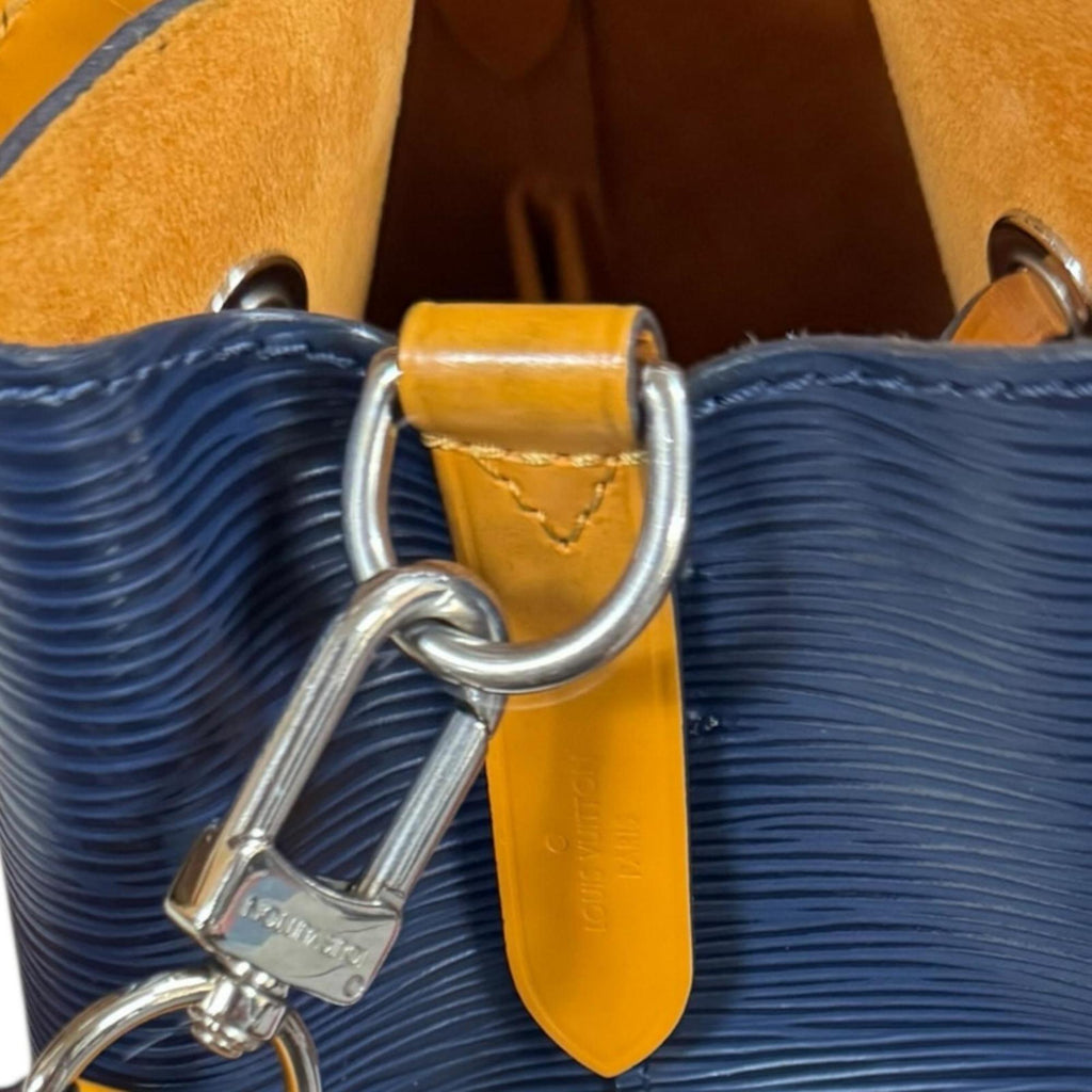 Louis Vuitton Epi Navy Orange Epi Leather Shoulder Bag
