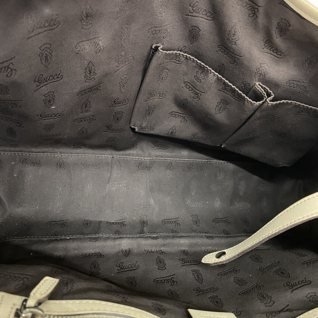 Gucci Beige Leather Tote Bag (Pre-Owned)