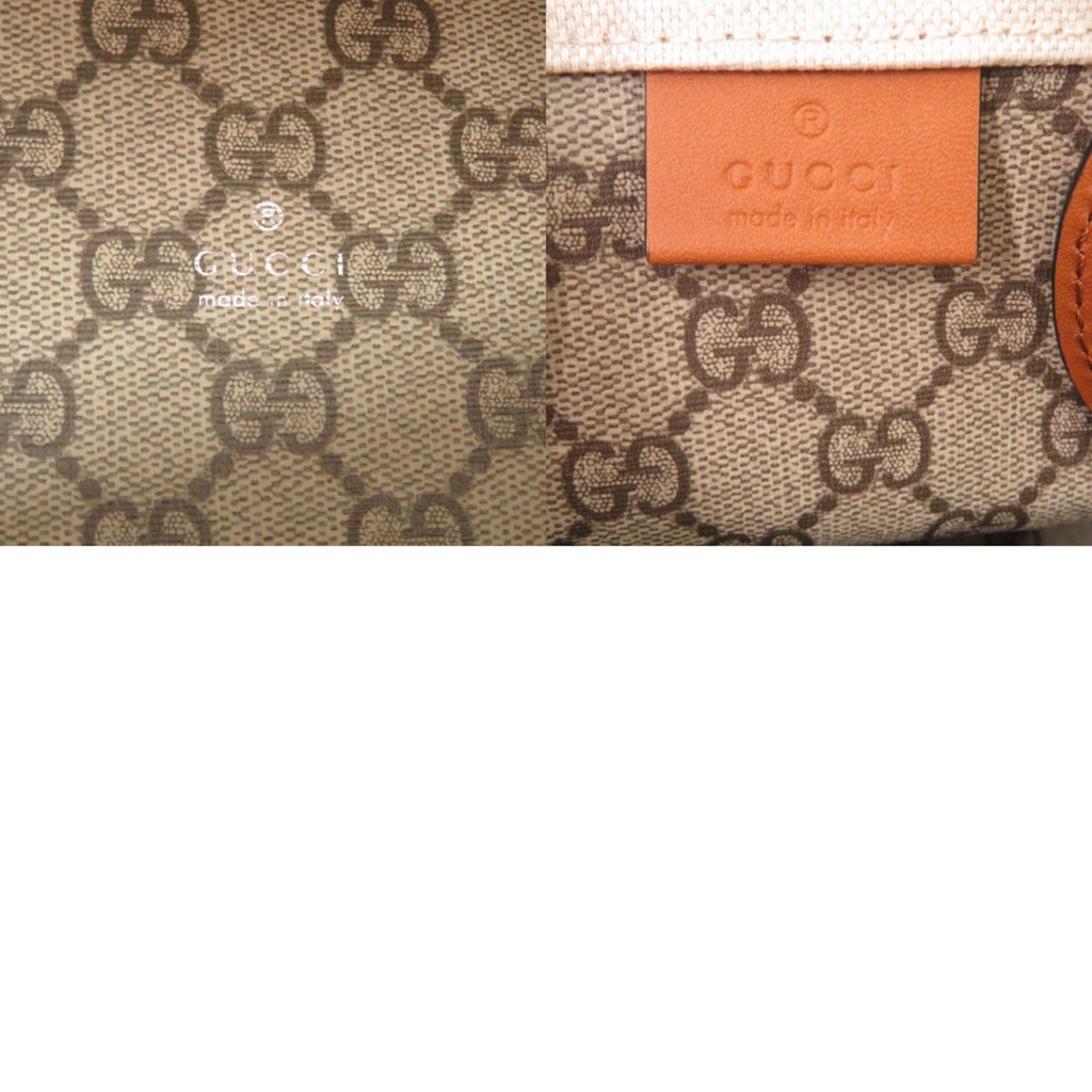Gucci Beige Canvas Leather Handbag (Pre-Owned)