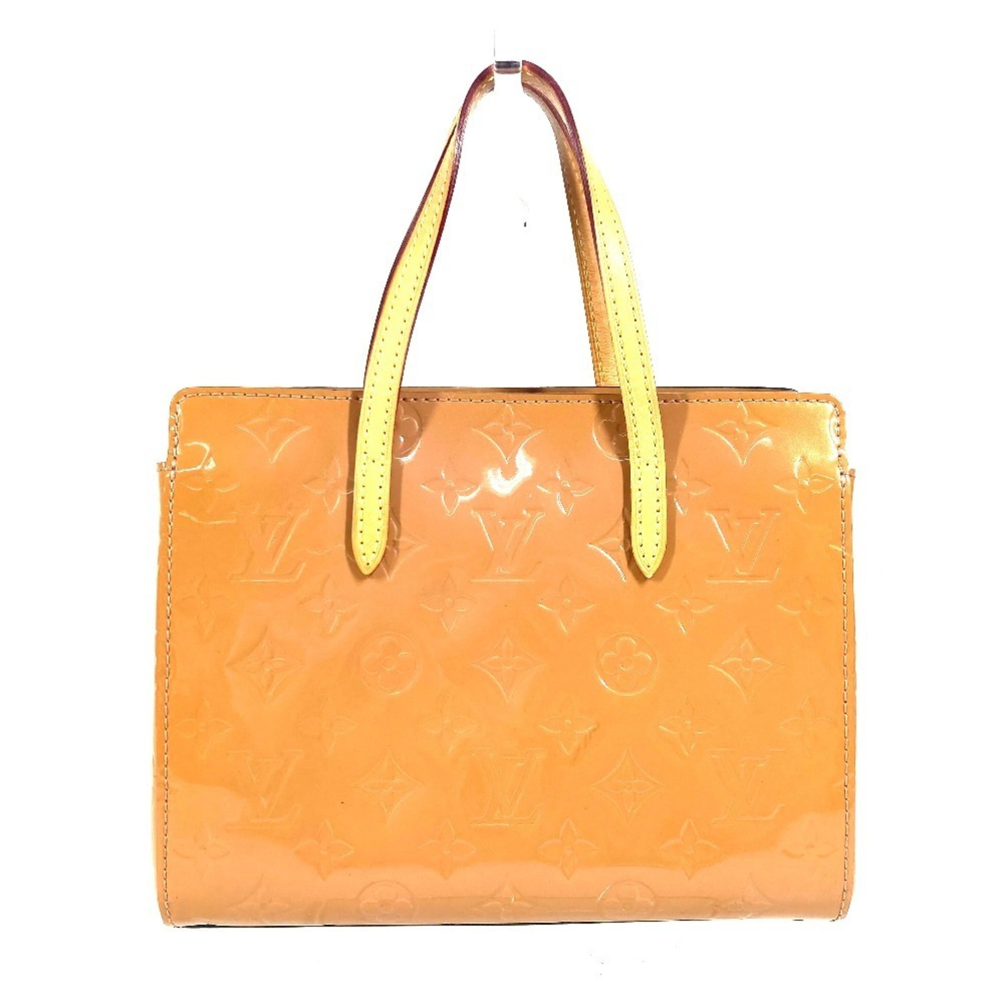 Louis Vuitton Monogram Vernis Beige Rose Velours Monogram Vernis Handbag Tote Bag