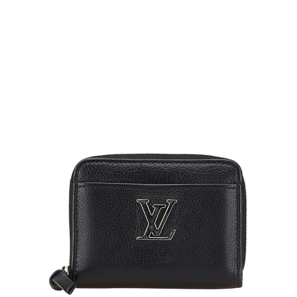 Louis Vuitton Black Noir Leather Coin Purse/Coin Case