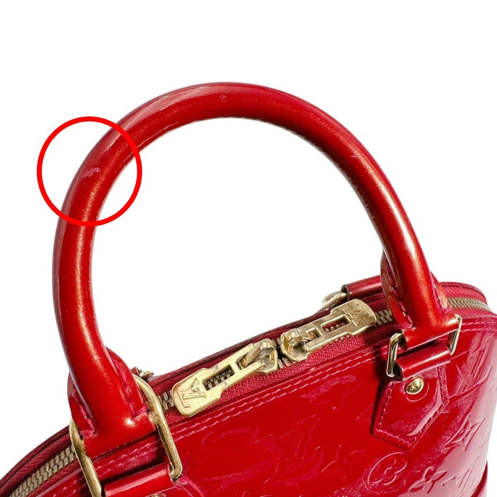 Louis Vuitton Pomme D'amour Red Color Monogram Vernis Handbag