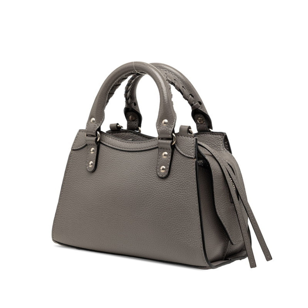 Balenciaga Gray Leather Handbag Shoulder