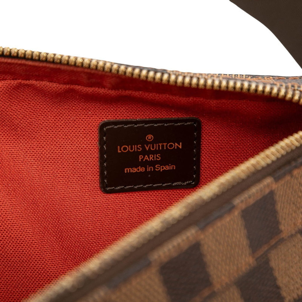 Louis Vuitton Brown Pvc Leather Shoulder Bag Sling Bag