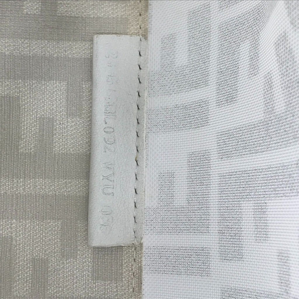 Fendi White Leather Boston Bag