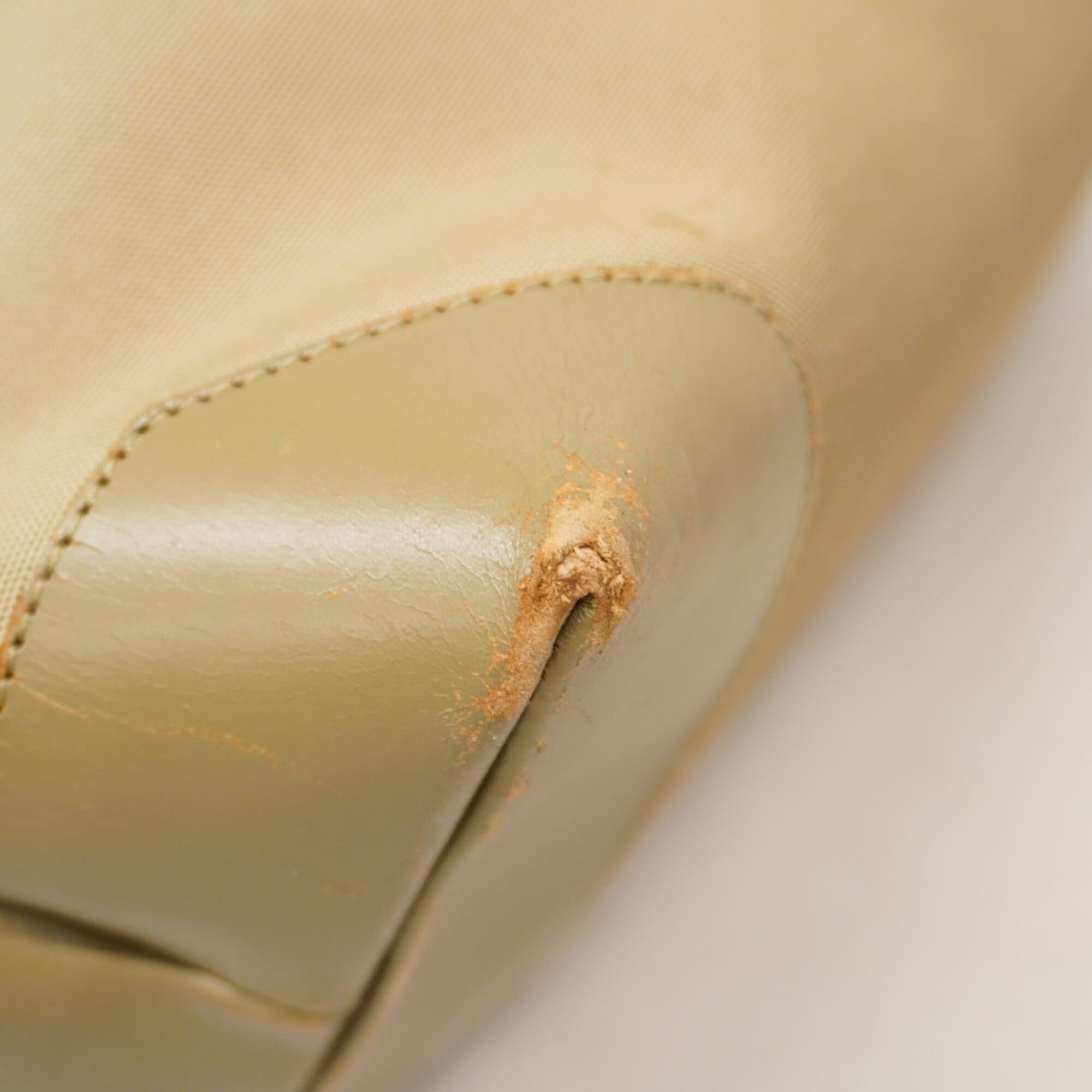 Gucci Khaki Canvas Tote Bag (Pre-Owned)