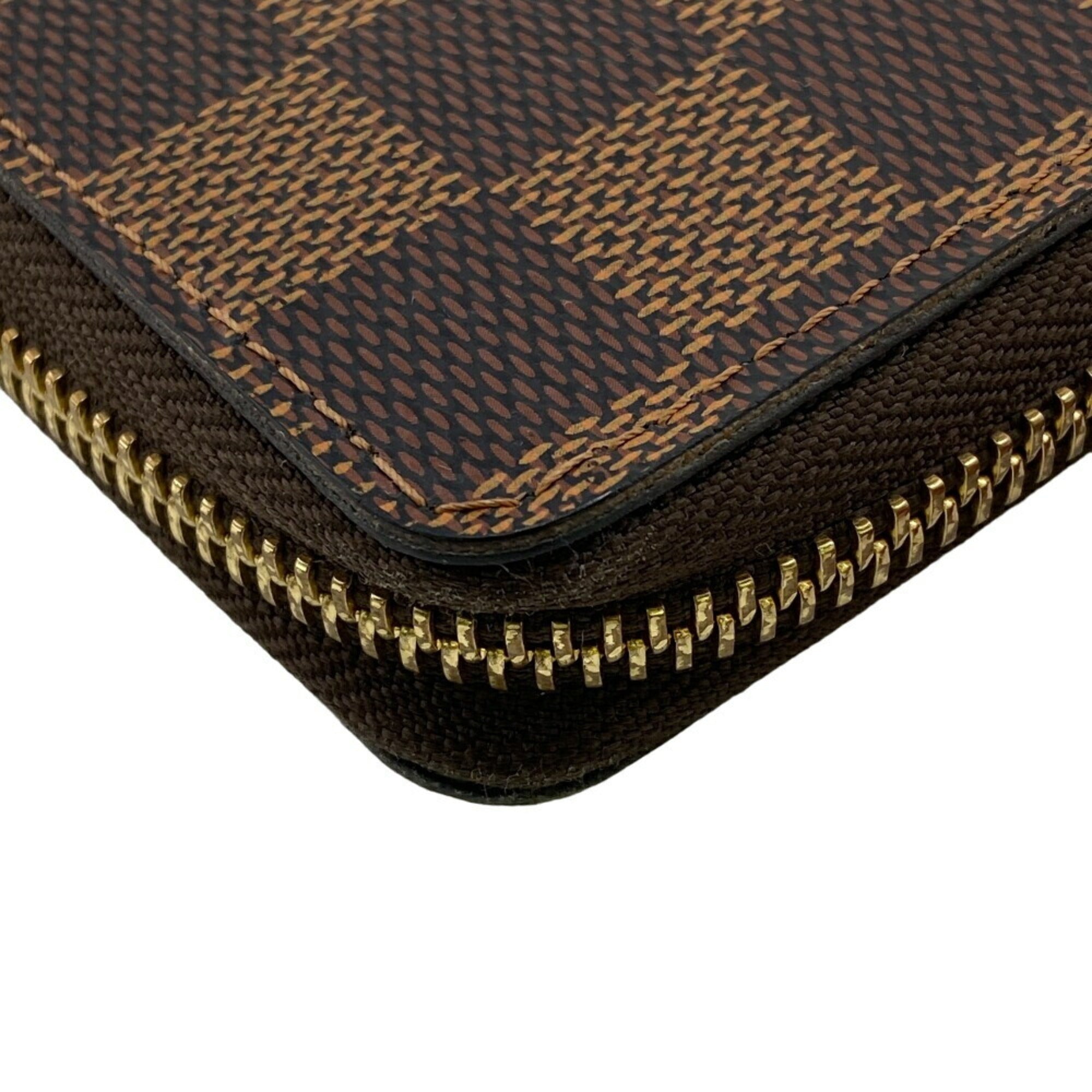 Louis Vuitton Damier Brown Leather Long Wallet