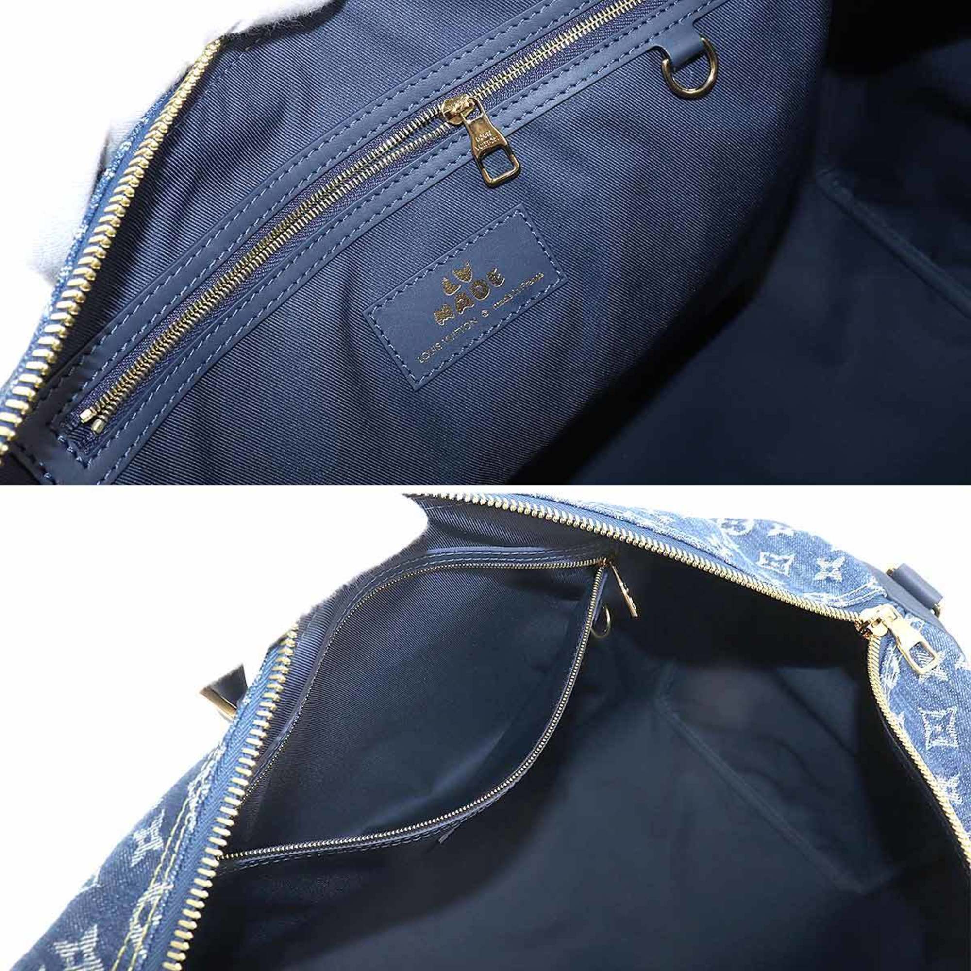 Louis Vuitton Monogram Denim Keepall Bandouliere 50 2way Boston Shoulder Bag NIGO M45975 RFID