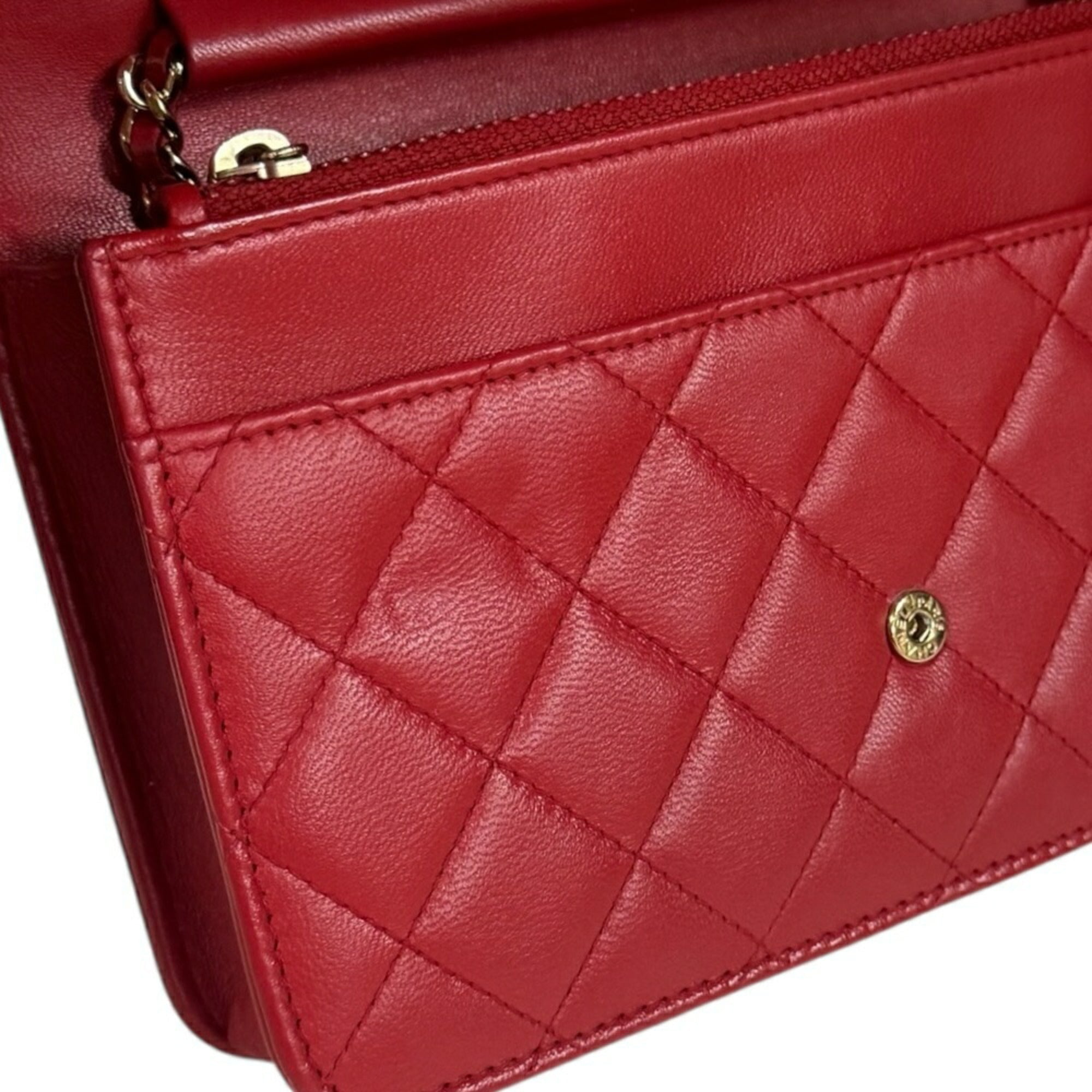 Chanel Boy Chanel Red Color Leather Shoulder Bag