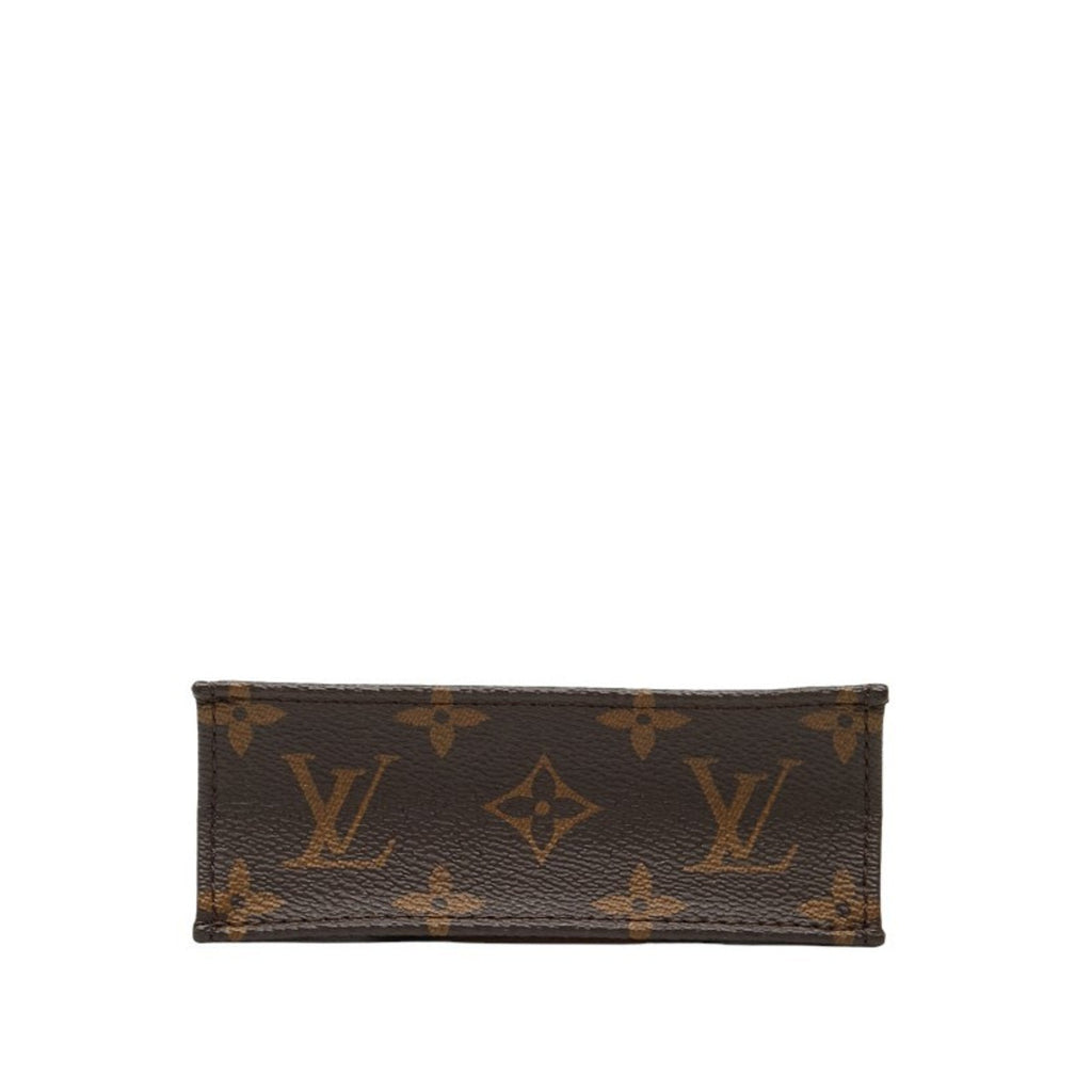 Louis Vuitton Brown Pvc Leather Handbag Shoulder Bag