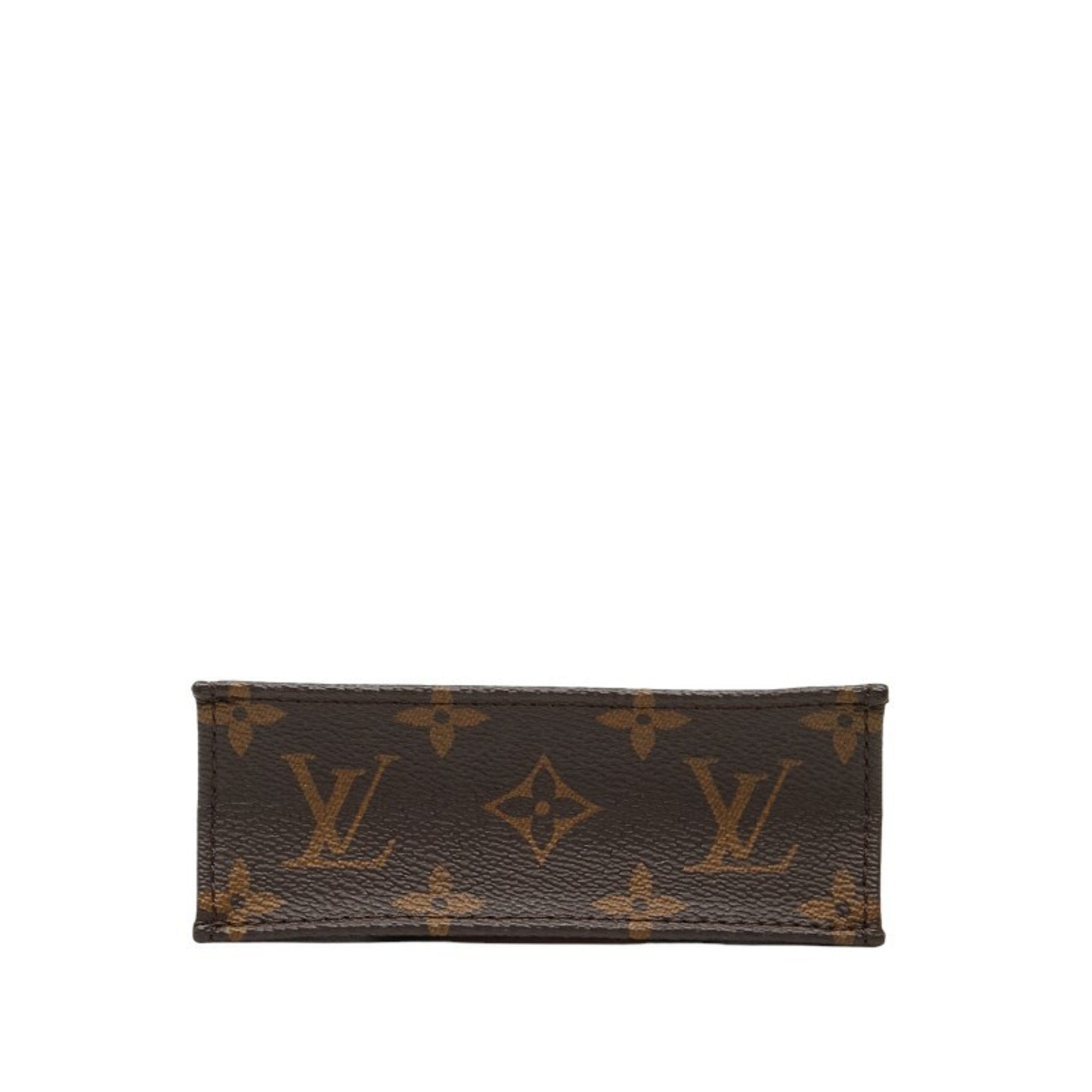 Louis Vuitton Brown Pvc Leather Handbag Shoulder Bag