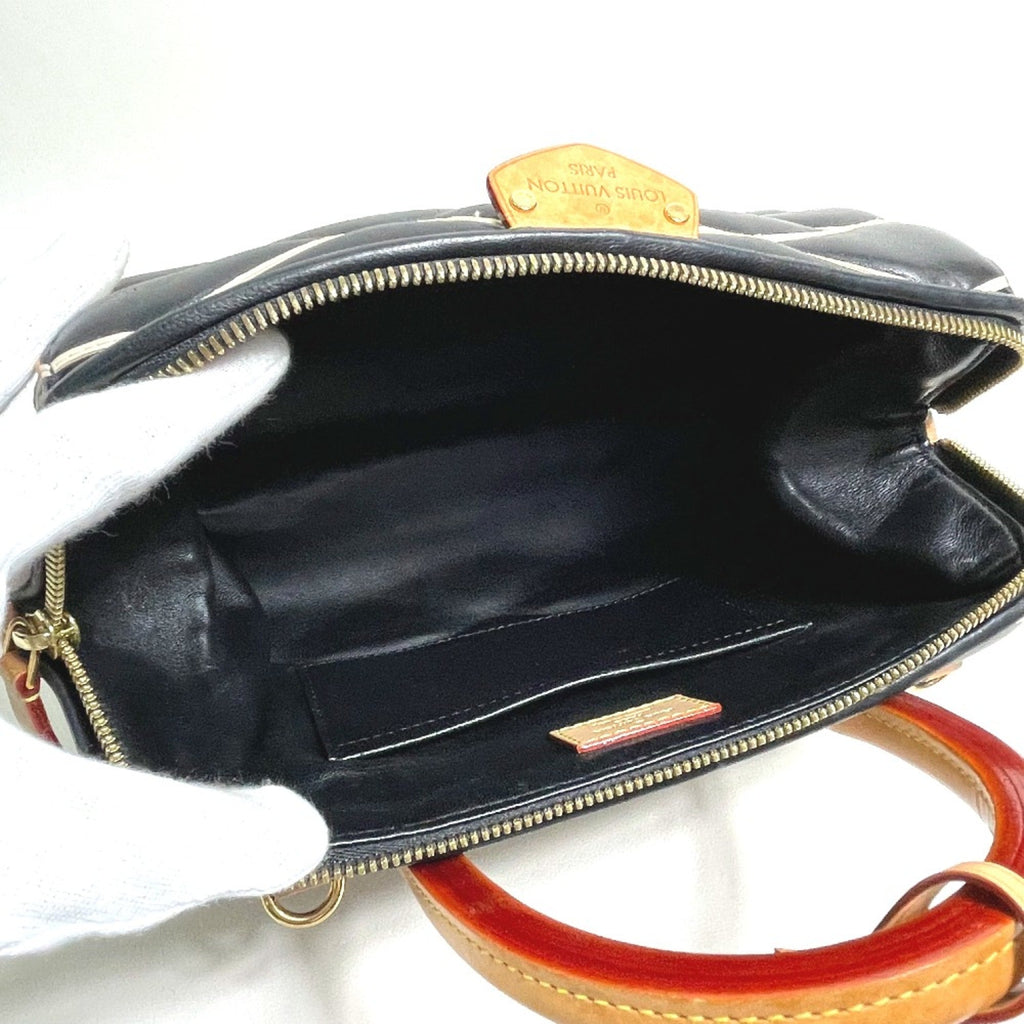 Louis Vuitton Black Leather Handbag