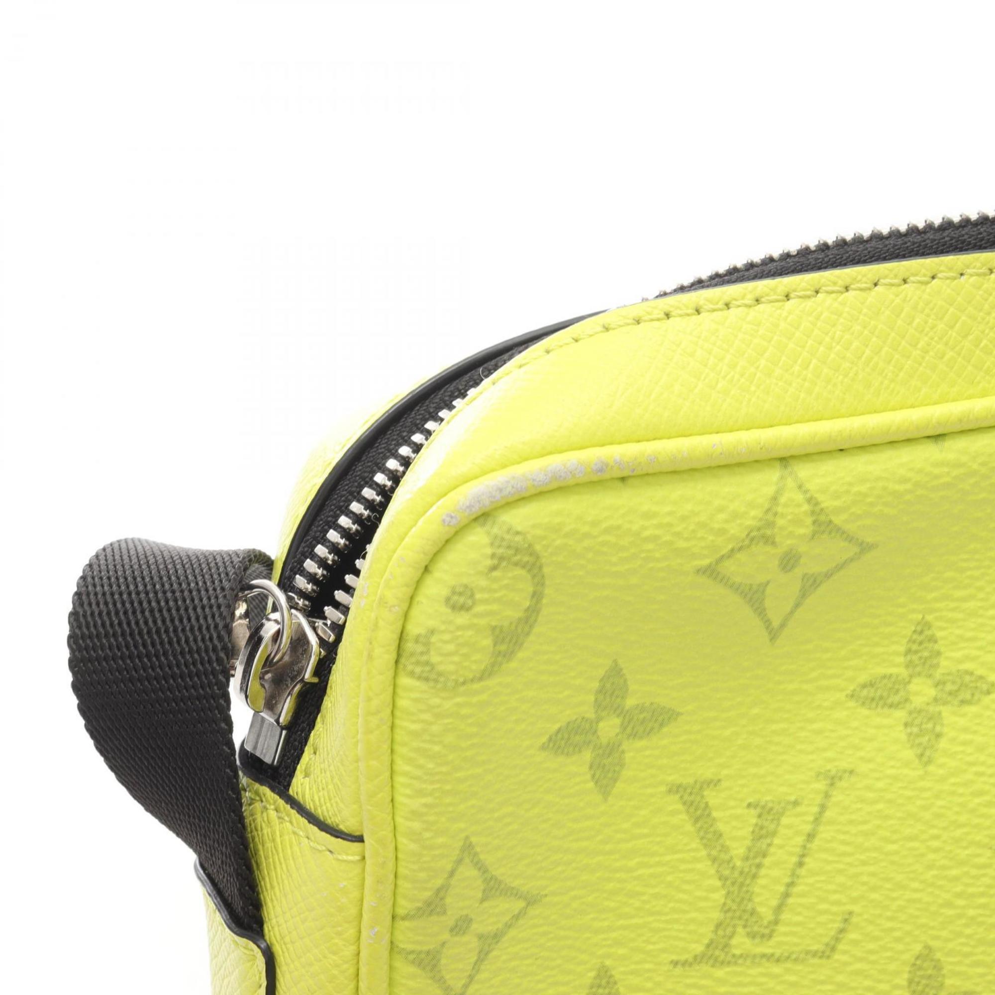 Louis Vuitton Jaune Yellow Coated Canvas Leather Shoulder Bag