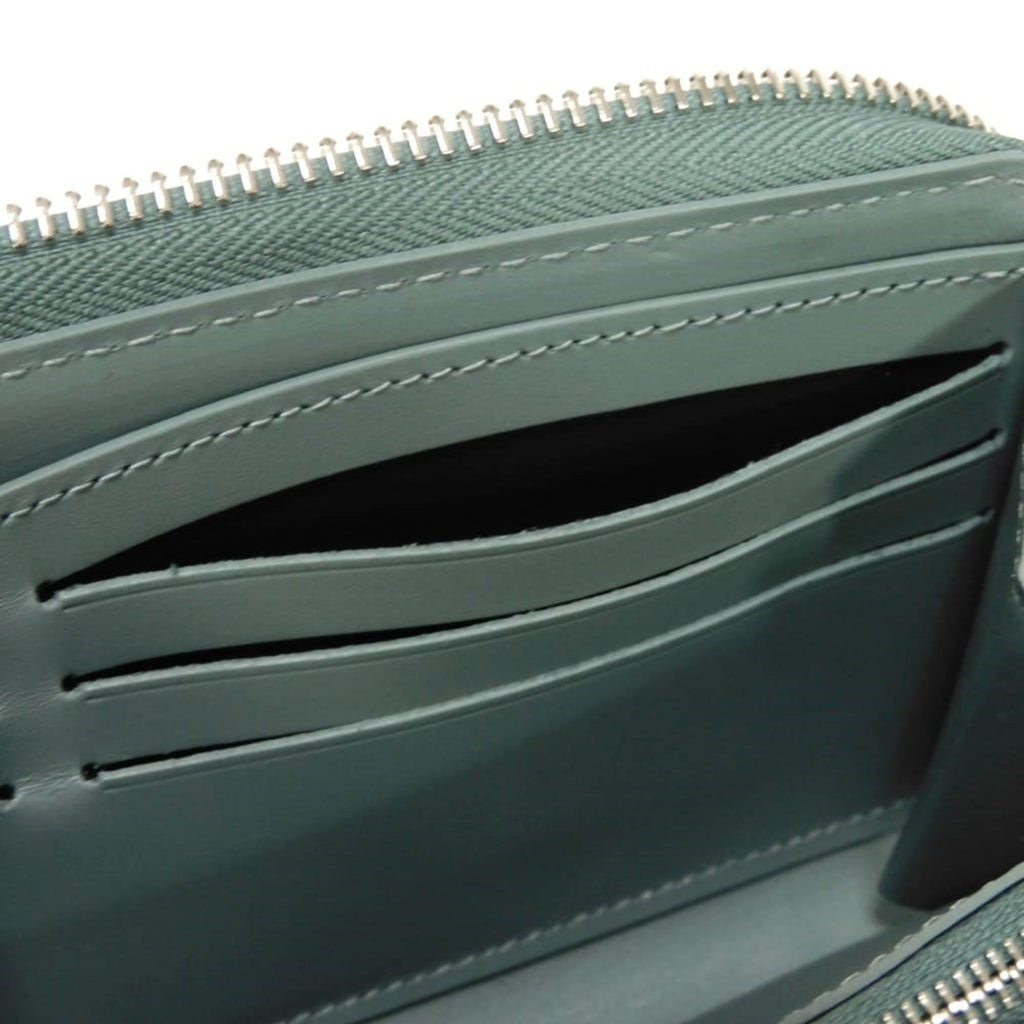 Louis Vuitton Green Leather Long Wallet