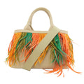 Prada Beige Canvas Handbag