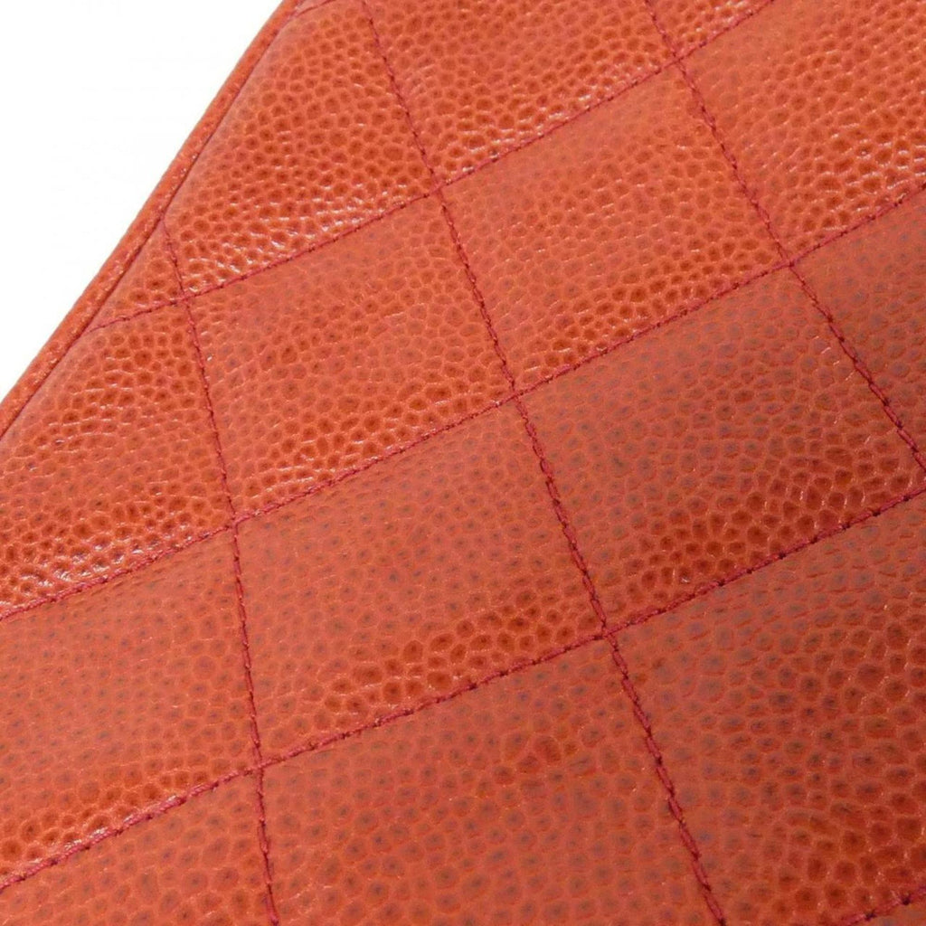 Chanel Red Color Grained Calfskin Shoulder Bag