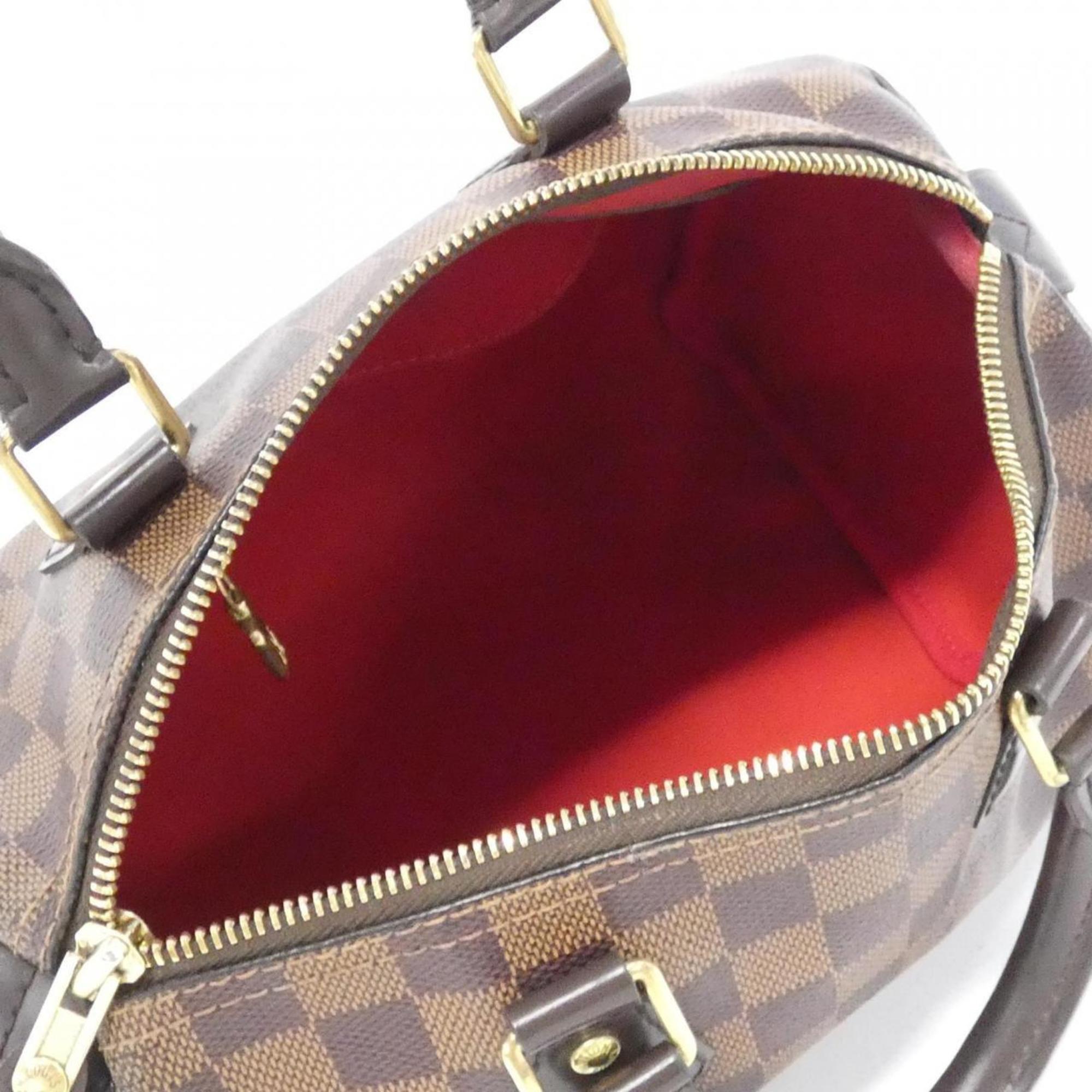 Louis Vuitton Damier Ebene Coated Canvas Boston Bag
