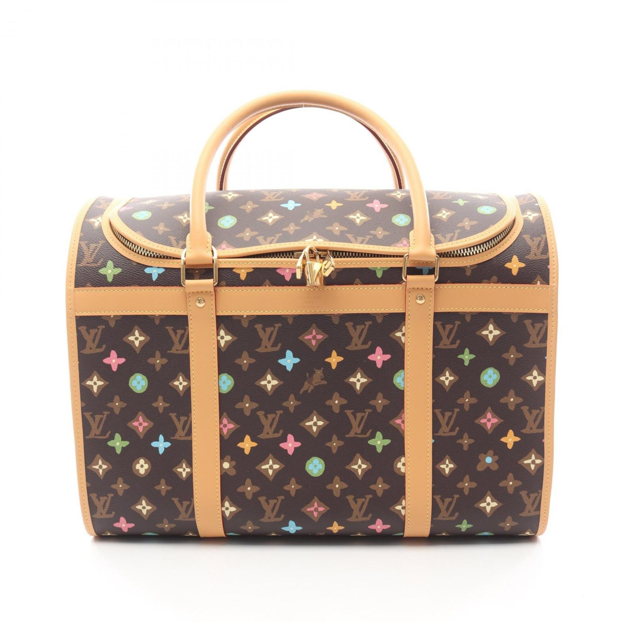 Louis Vuitton Brown Multi-Color Pvc Leather Handbag