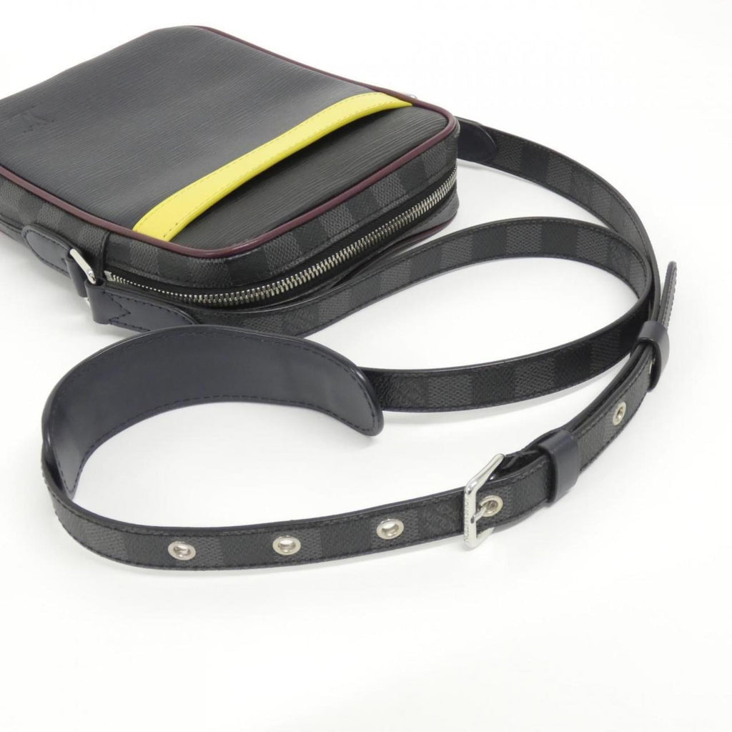 Louis Vuitton Epi Graphite Coated Canvas Leather Shoulder Bag