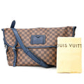 Louis Vuitton Brown Damier Canvas Dark Navy Shoulder Bag