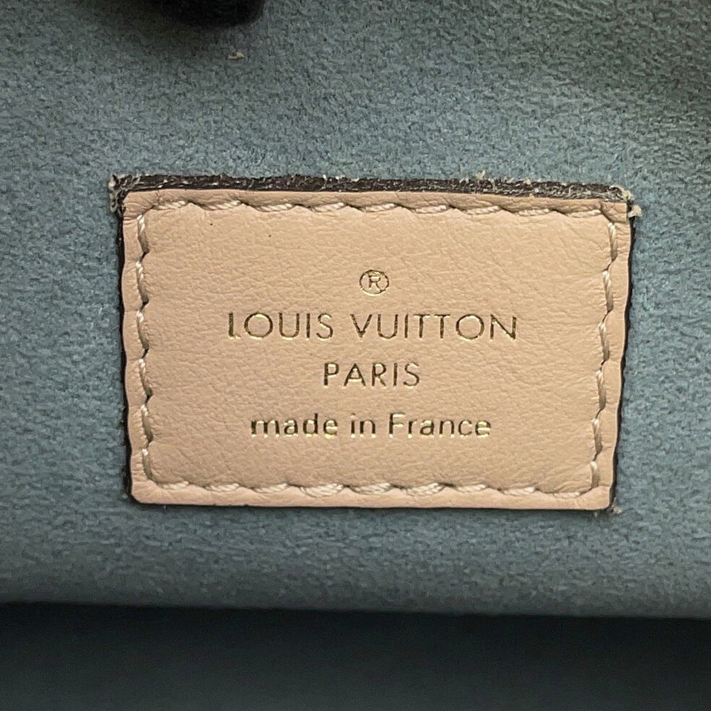 Louis Vuitton Grayish Light Blue Monogram Leather Handbag Shoulder Bag