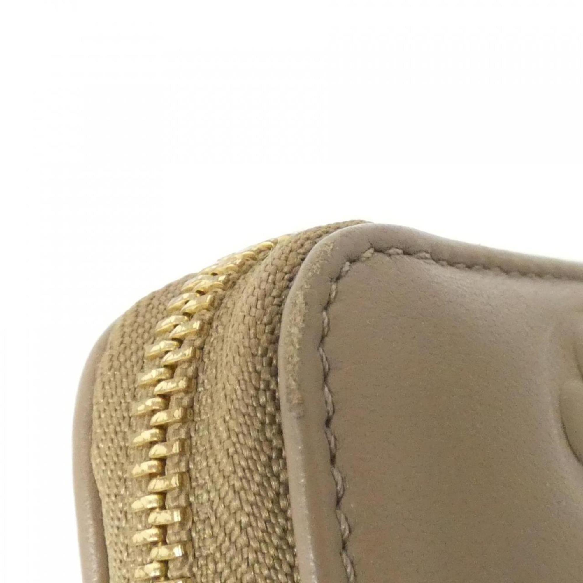 Louis Vuitton Taupe Leather Wallet
