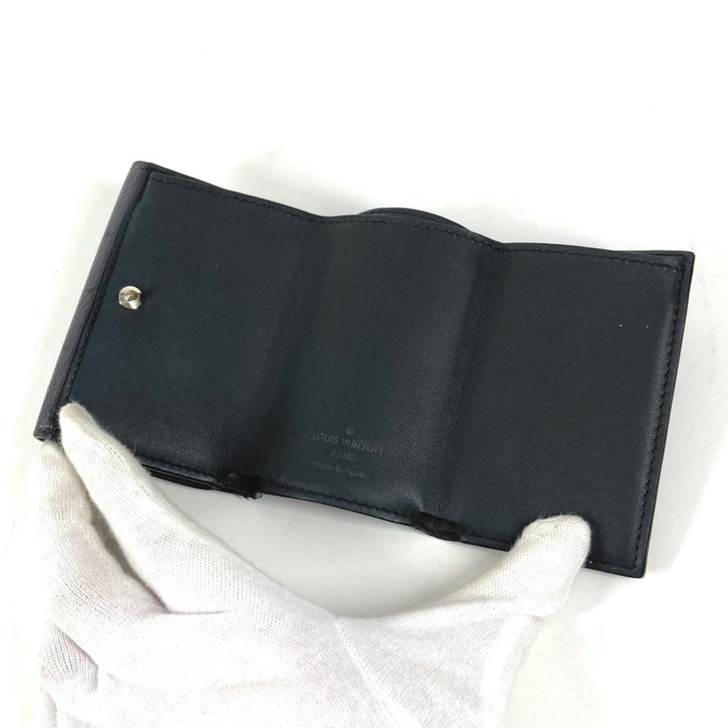 Louis Vuitton Black Gray Monogram Eclipse Canvas Wallet (Tri-Fold)