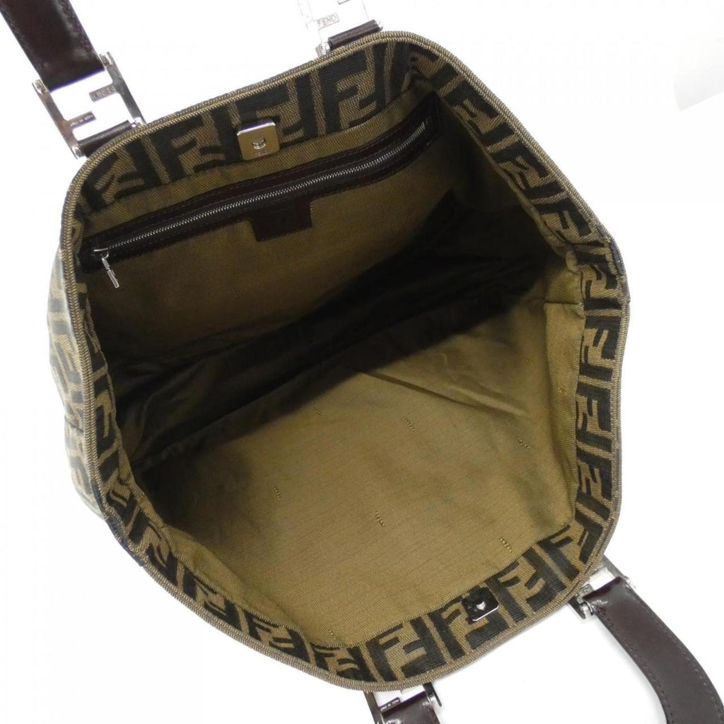 Fendi Brown Canvas Handbag