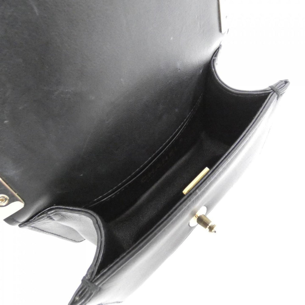 Chanel Black Leather Shoulder Bag