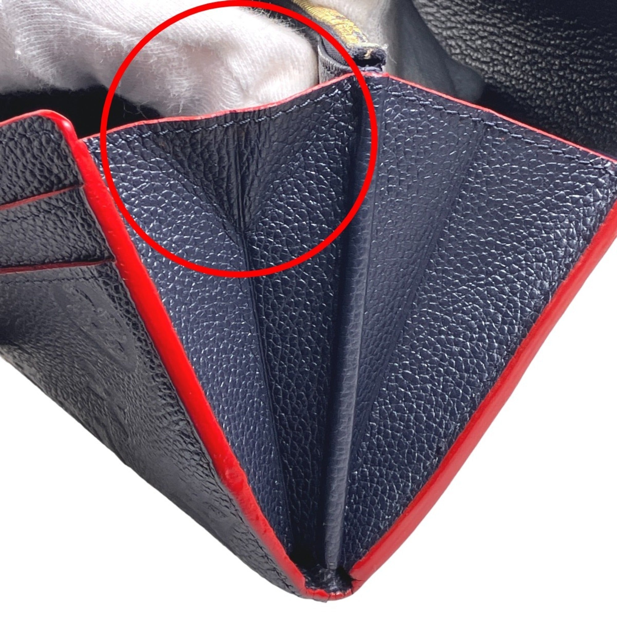 Louis Vuitton Marine Rouge Monogram Empreinte Long Wallet