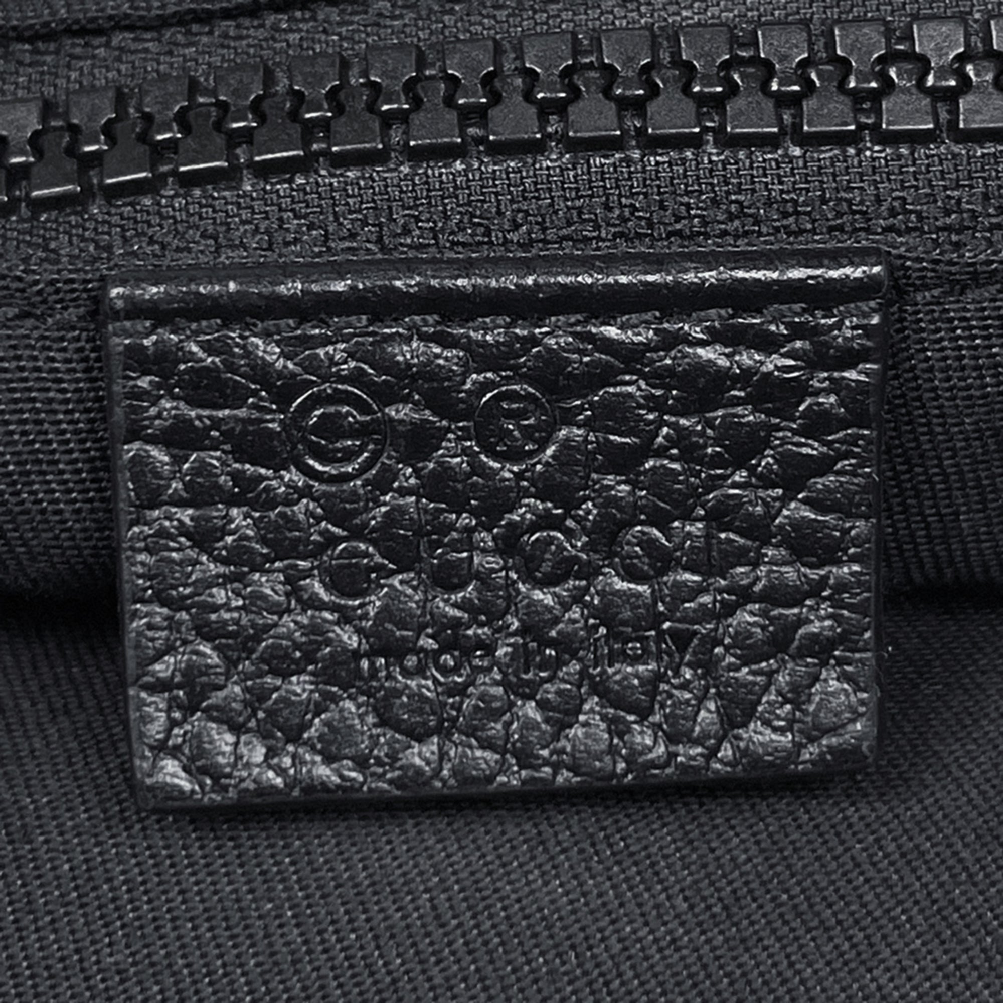 Gucci Black Nylon Leather Shoulder Bag (Pre-Owned)